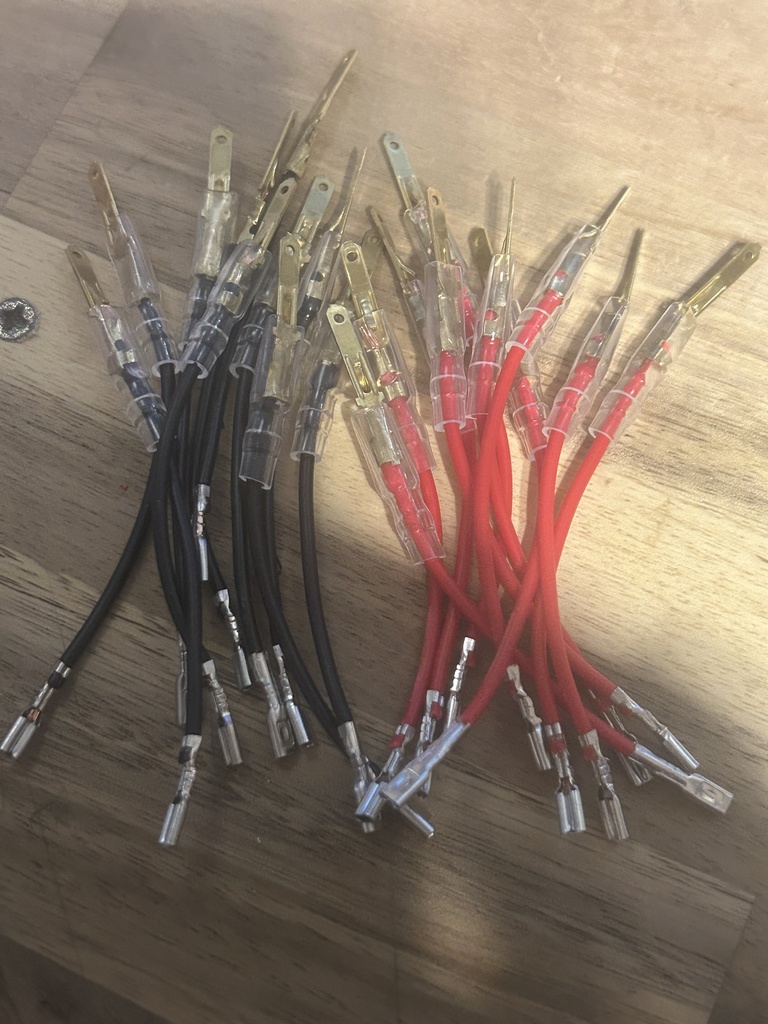 (WAHA119様　オーダー品)ファストン2.2mm→ファストン110オス　20本