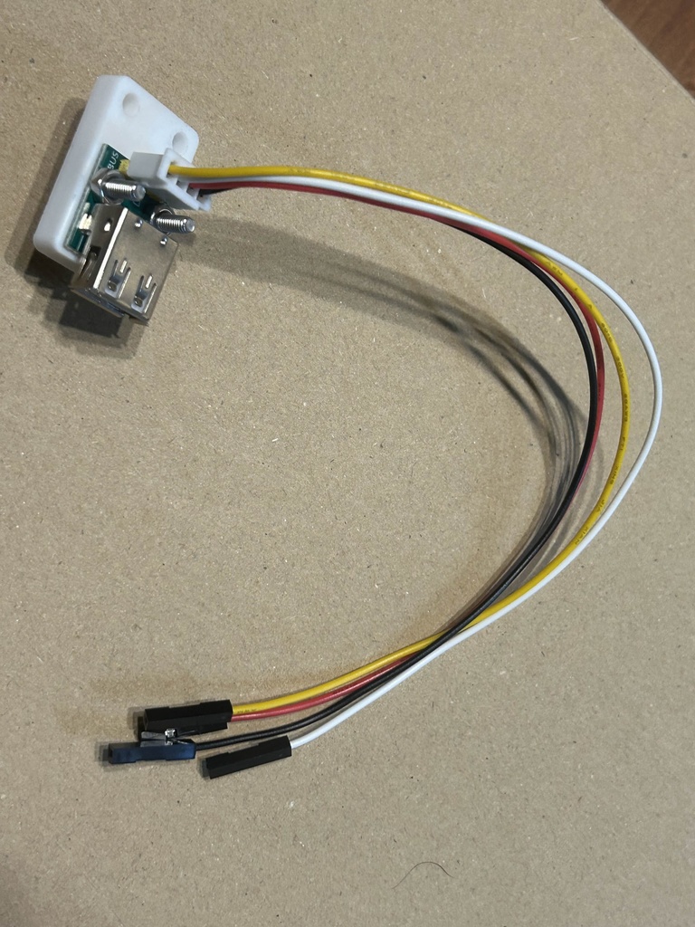 Raspberry Pi PICO (GP2040-CE) USBパススルーコネクター 配線付