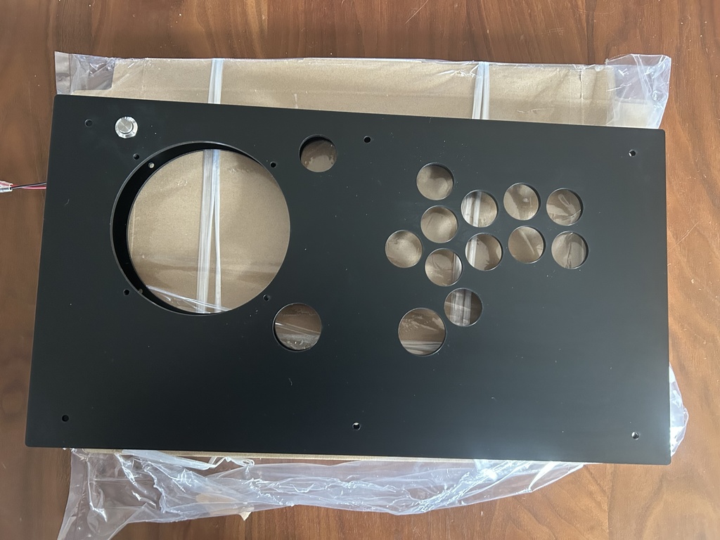 (ハヤブサ様 オーダー品) BattleHut 8 ボタン Dpad用アケコン天板