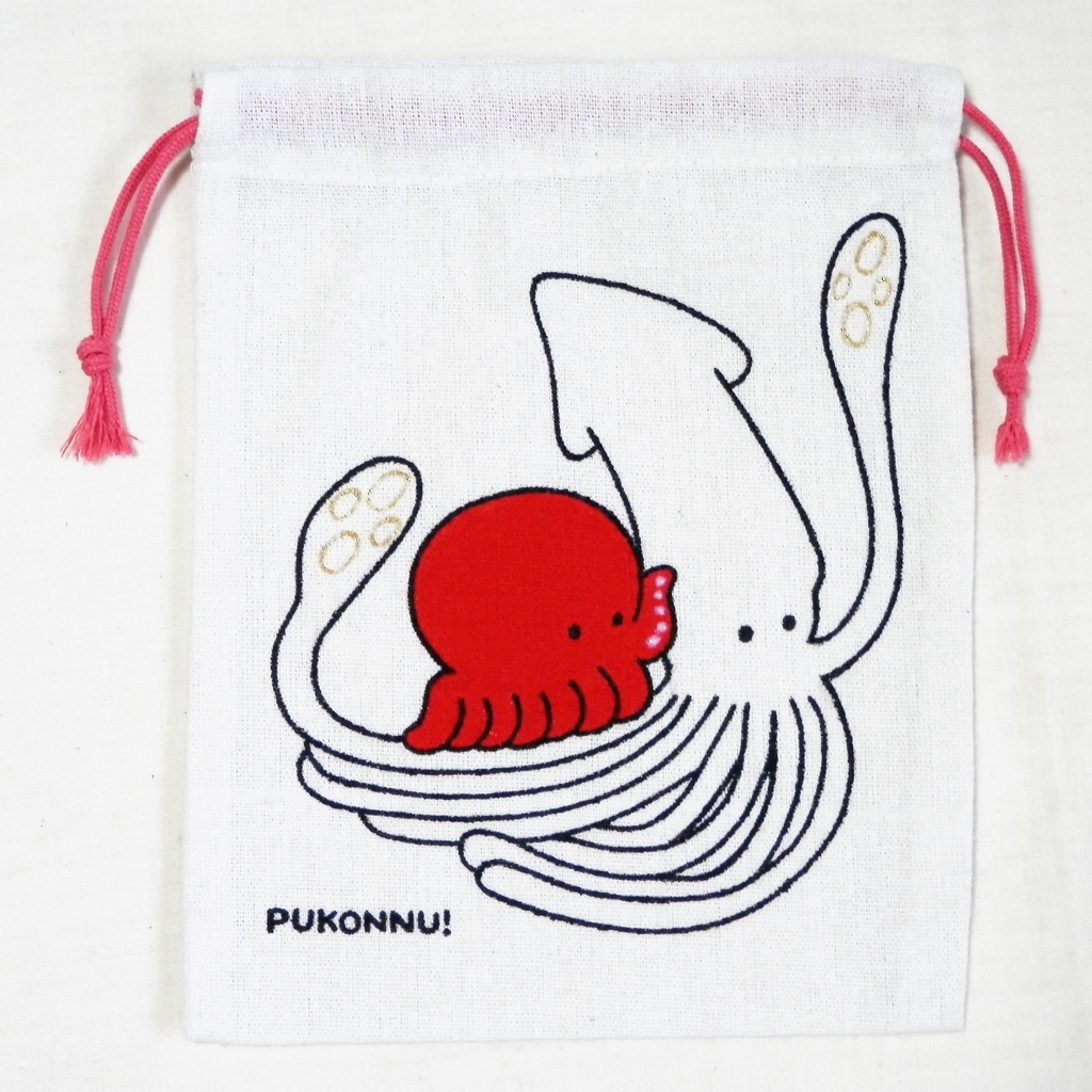 タコさんイカさん巾着１