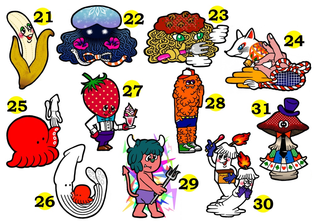 へんてこゆるステッカー