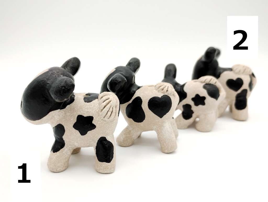 コロコロ一輪挿し(置物)・ウシさん