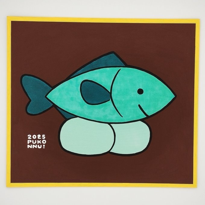 色紙イラストNo.10お魚さん