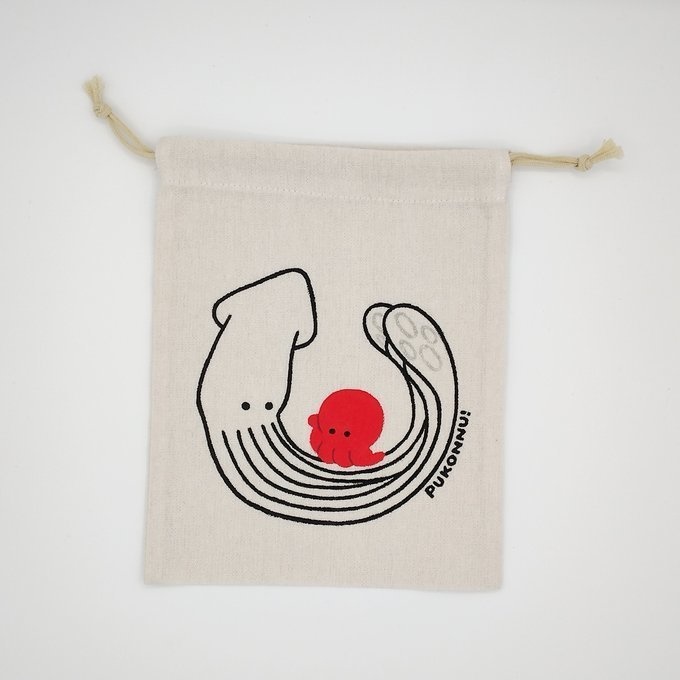 タコさんイカさん巾着２