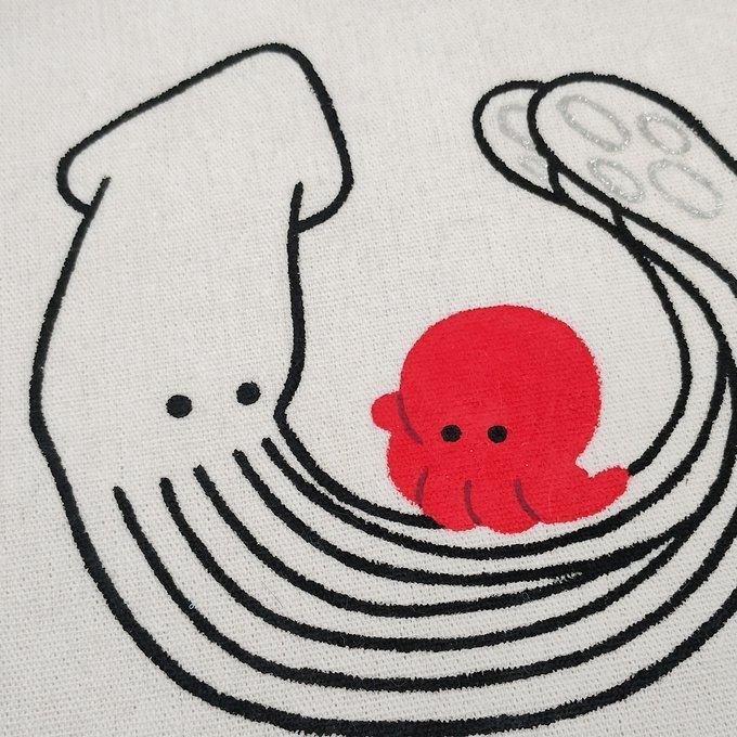 タコさんイカさん巾着2