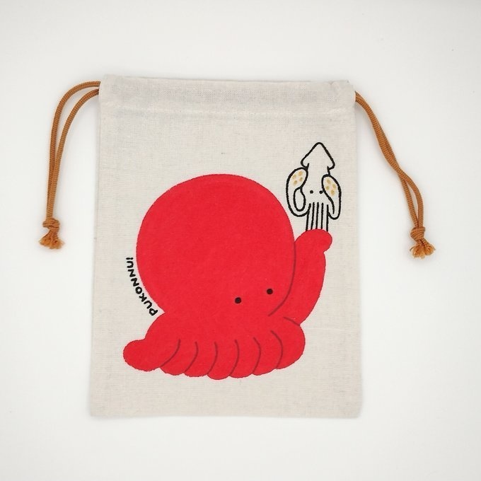 タコさんイカさん巾着