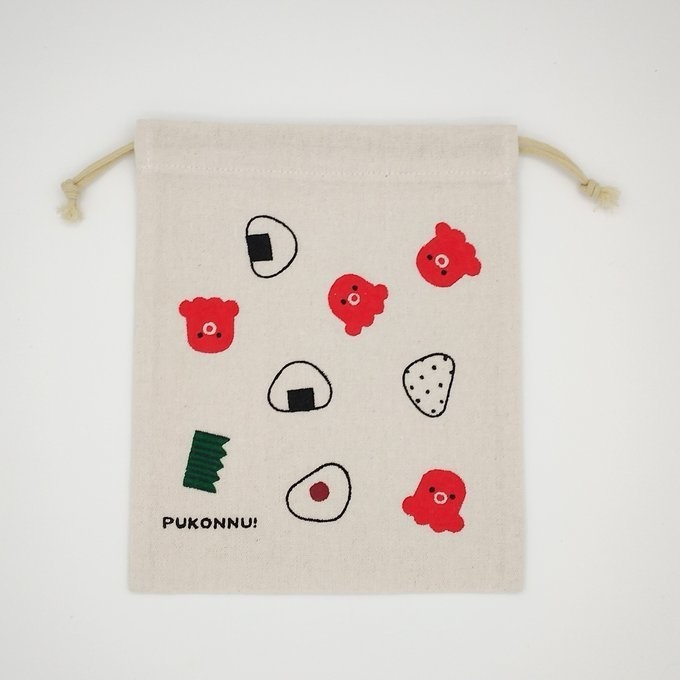 お弁当柄巾着袋