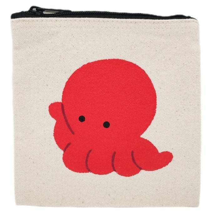 手描きキャンバスミニポーチ