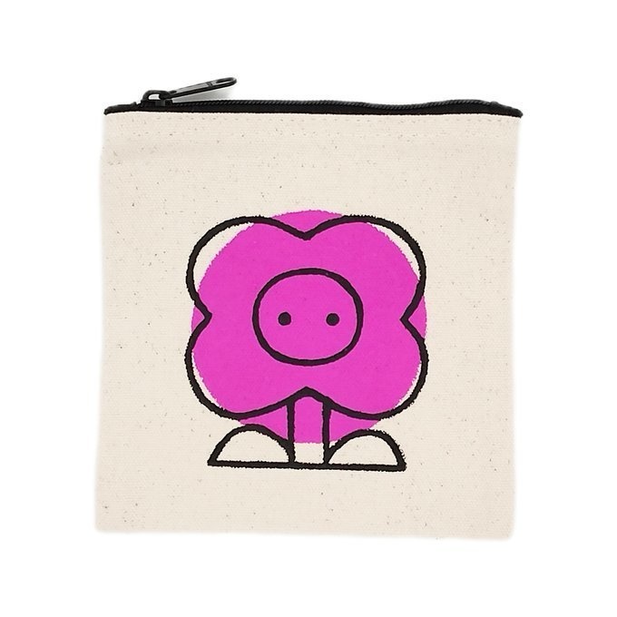 手描きキャンバスミニポーチ