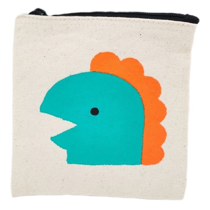 手描きキャンバスミニポーチ