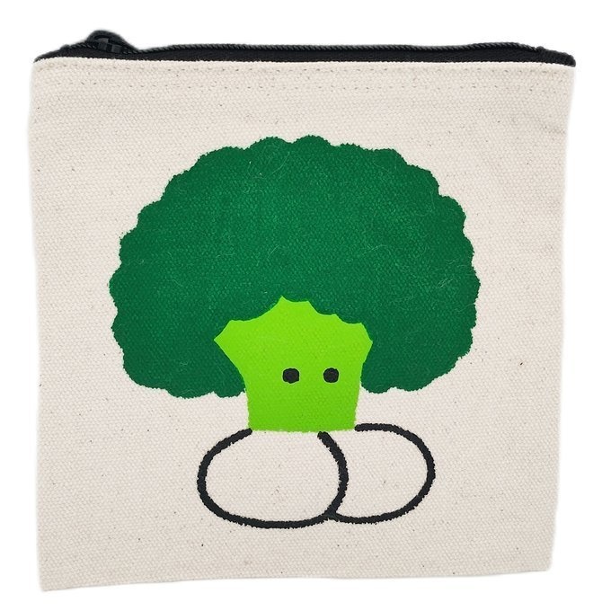 手描きキャンバスミニポーチ