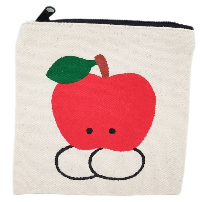 手描きキャンバスミニポーチ