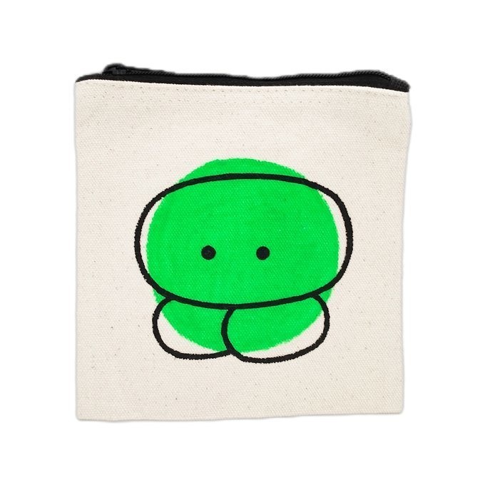 手描きキャンバスミニポーチ
