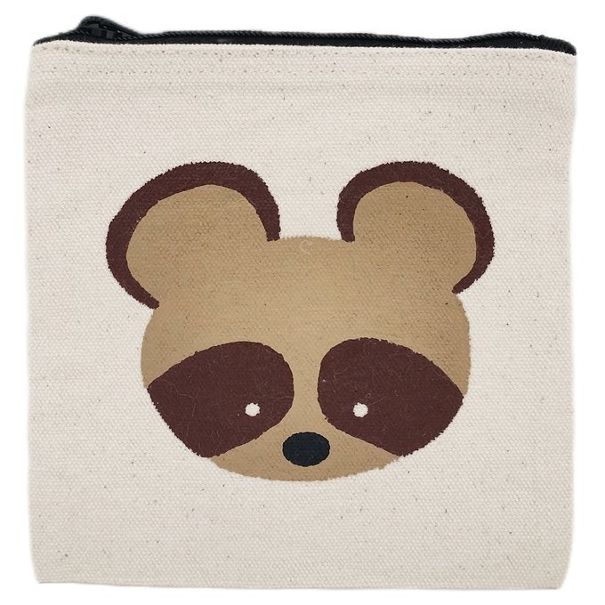 手描きキャンバスミニポーチ