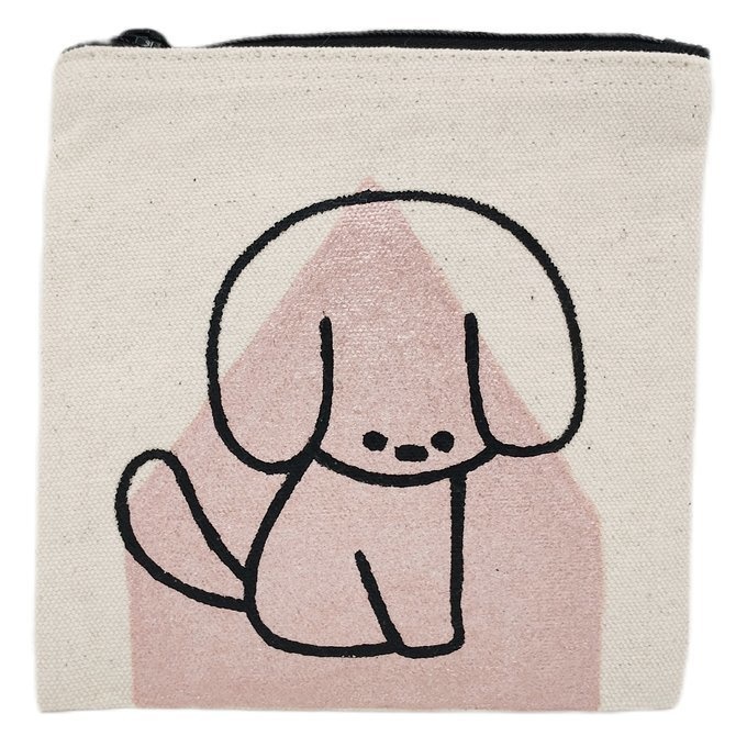 手描きキャンバスミニポーチ