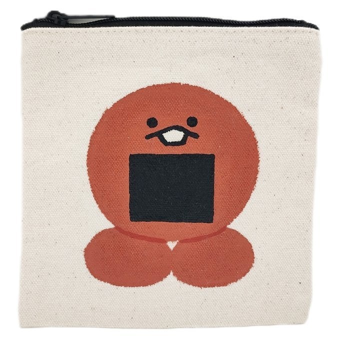 手描きキャンバスミニポーチ