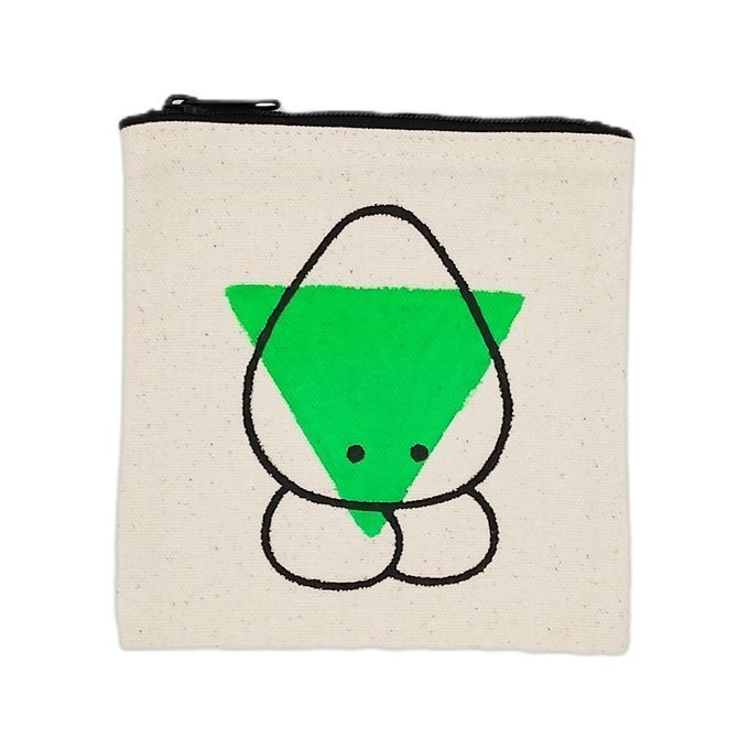 手描きキャンバスミニポーチ