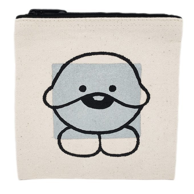 手描きキャンバスミニポーチ