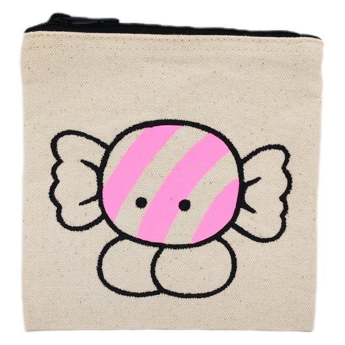 手描きキャンバスミニポーチ