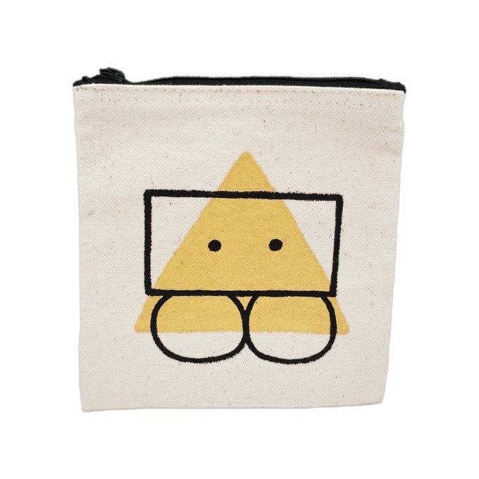 手描きキャンバスミニポーチ