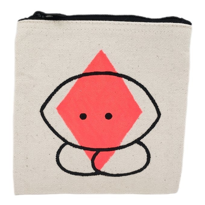 手描きキャンバスミニポーチ