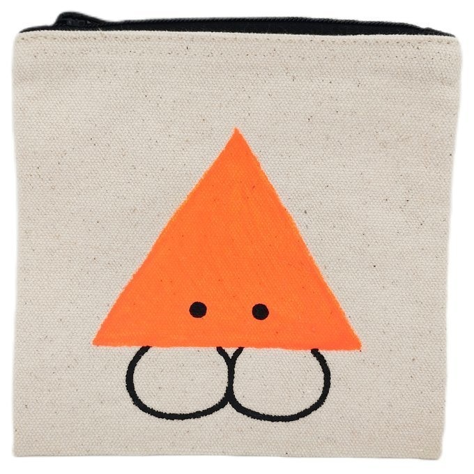 手描きキャンバスミニポーチ