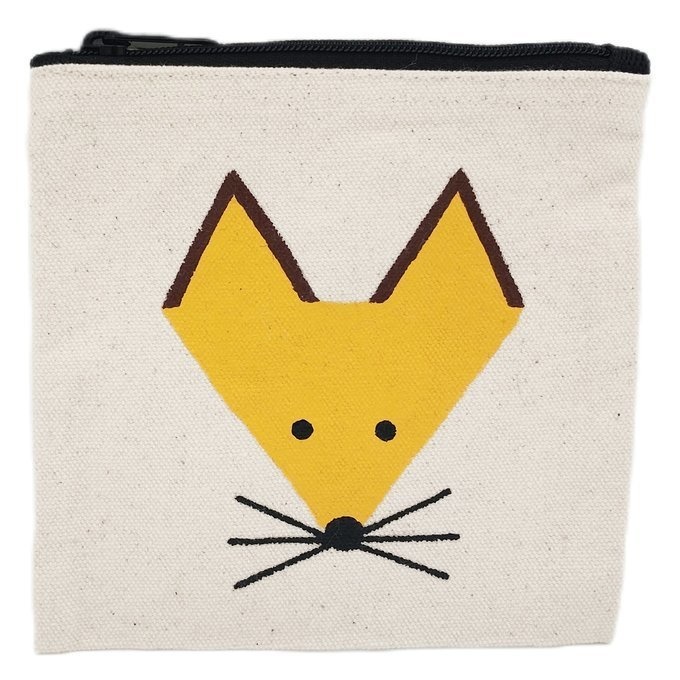 手描きキャンバスミニポーチ