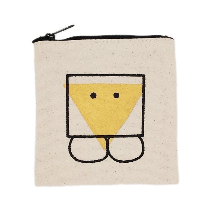 手描きキャンバスミニポーチ