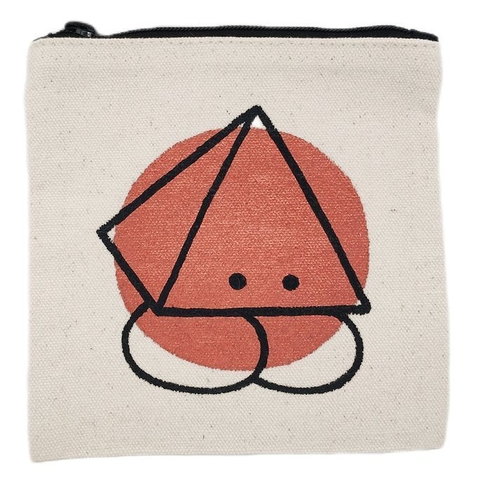 手描きキャンバスミニポーチ