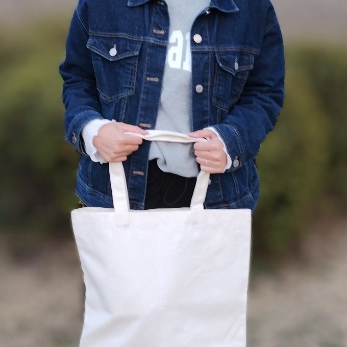 図形キャンバストートバッグ(ネオンカラー)