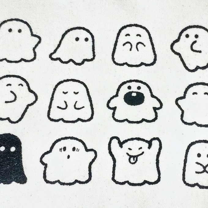 おばけキャンバスサコッシュ