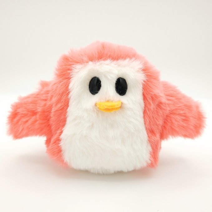 ペンギンおばけ(サーモンピンク)