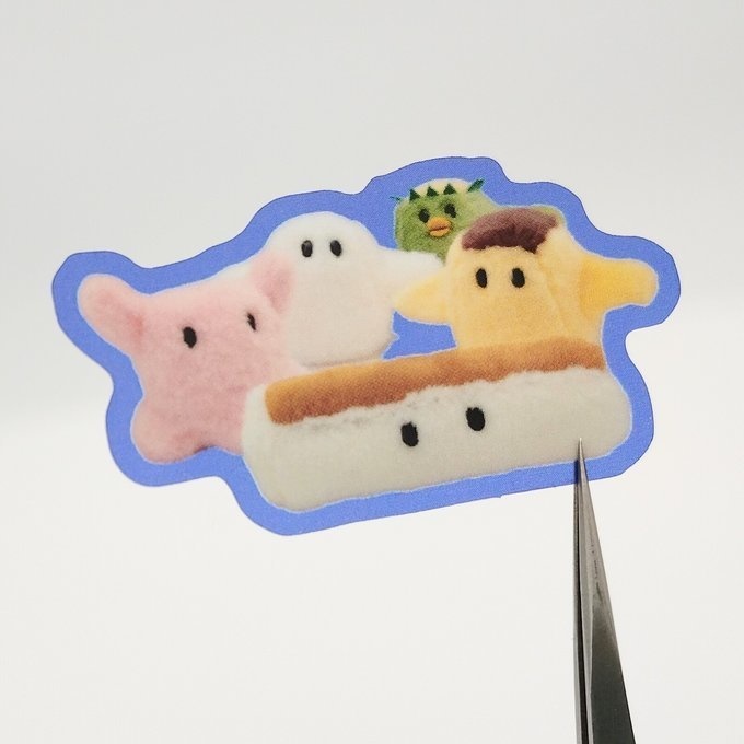 ぬいぐるみシールシート2種類