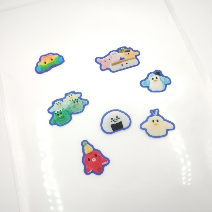 ぬいぐるみシールシート2種類