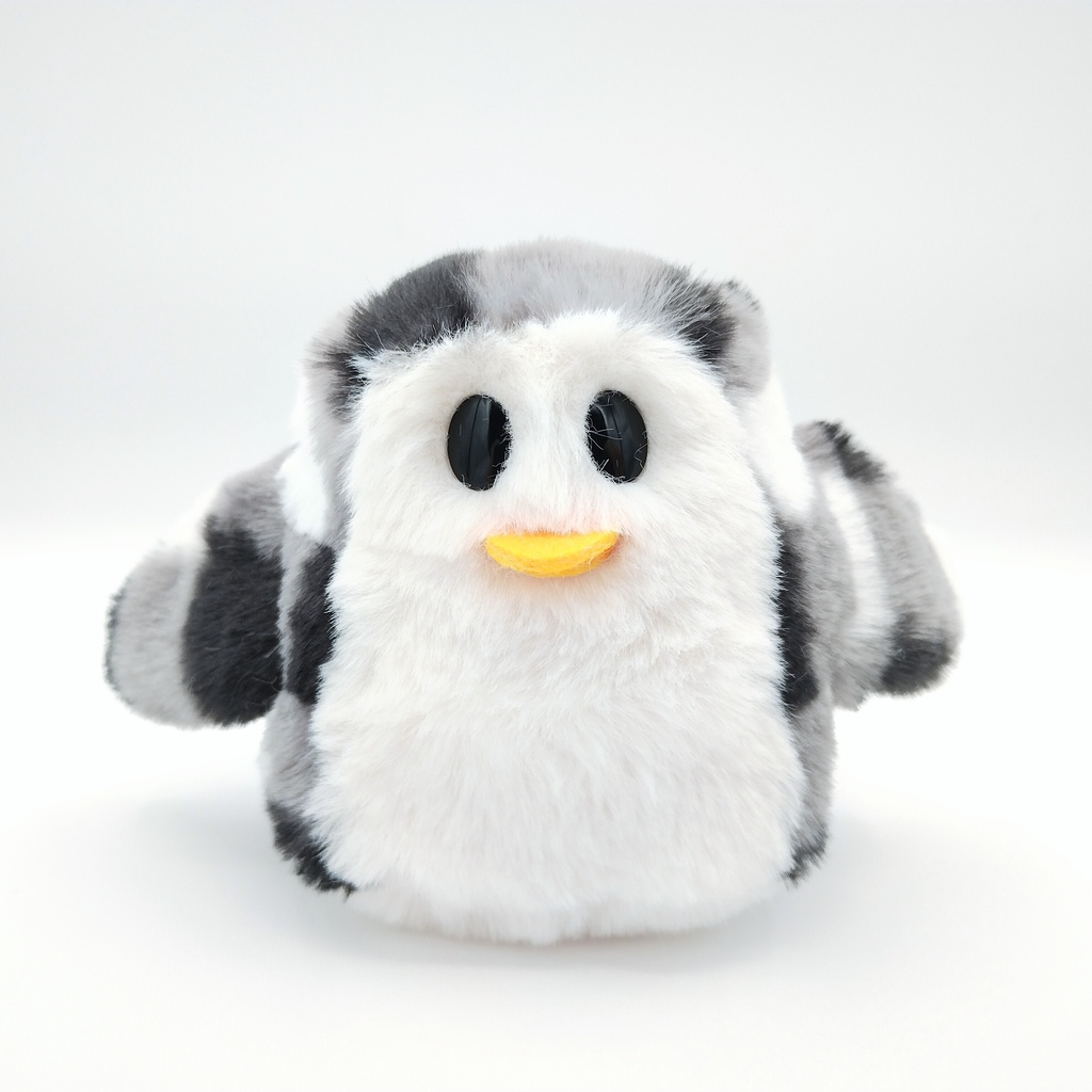 ペンギンおばけ(黒チェック柄)
