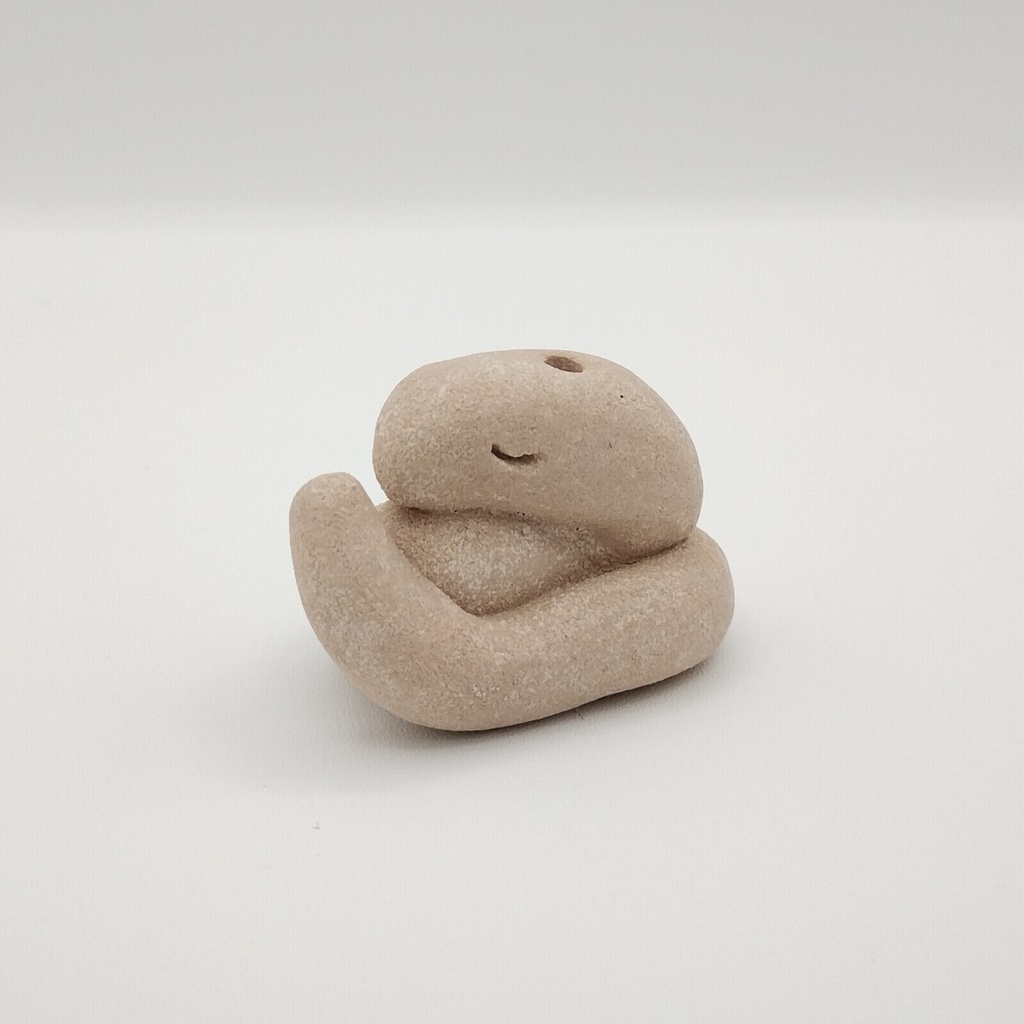 コロコロ一輪挿し(置物)・白蛇zZZ