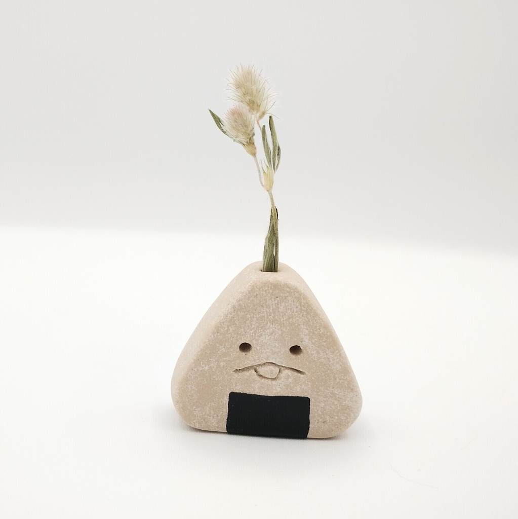 コロコロ一輪挿し(置物)・おにぎり