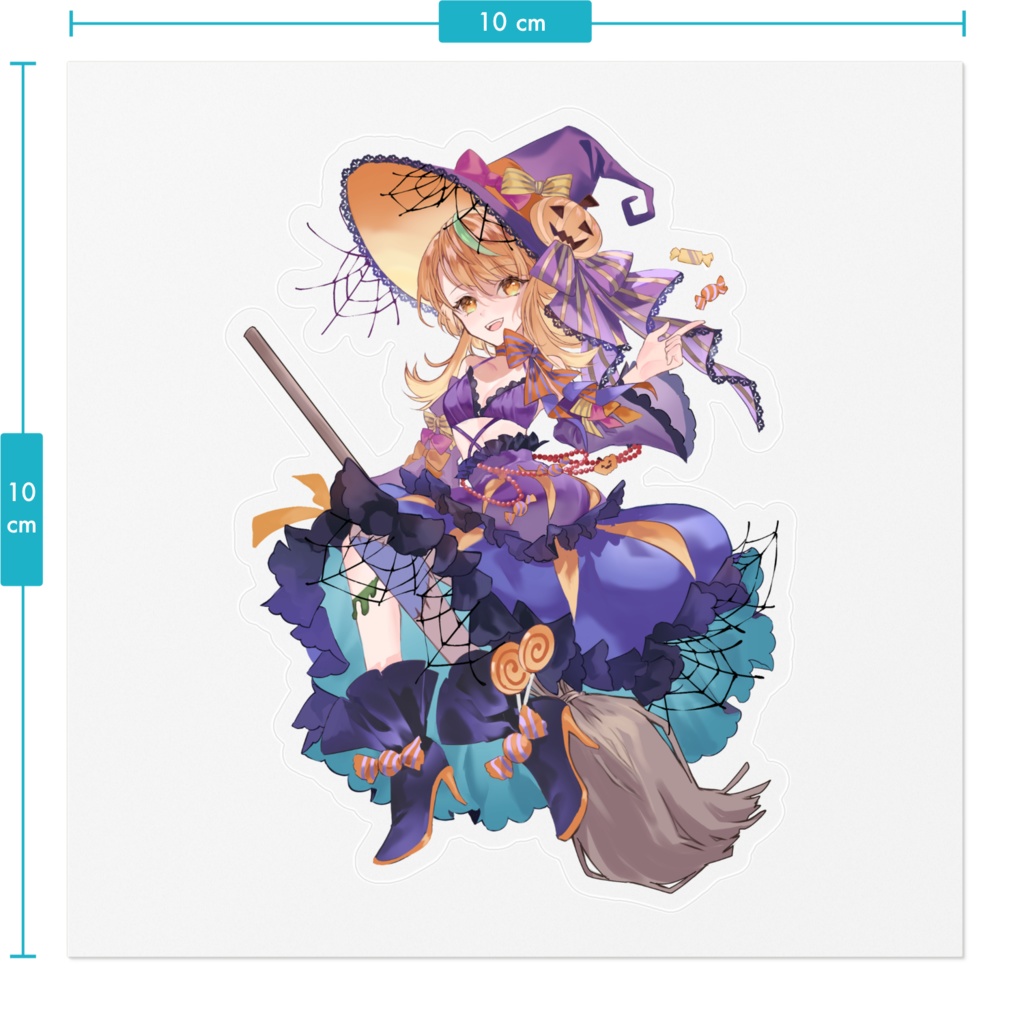 ハロウィンみかんステッカー