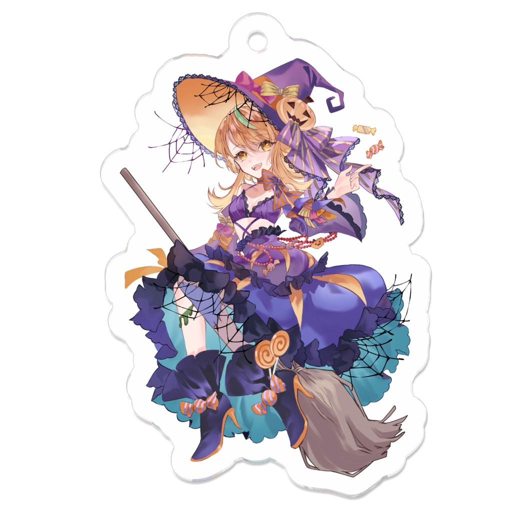 ハロウィンみかん アクリルキーホルダー