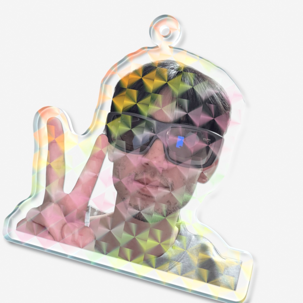 SHIBATA ホログラムアクリルキーホルダー