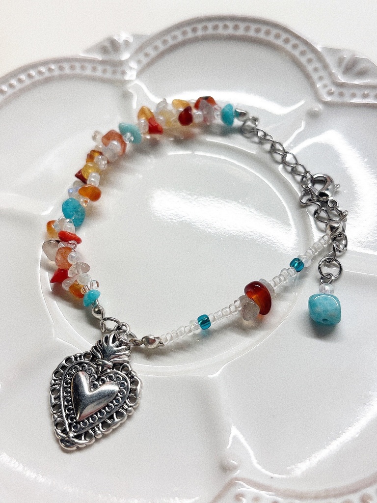 【Allenkana MIDDLE BIRTHDAY 2025 記念作品】朱雀野アレンモチーフ さざれ石ブレスレット