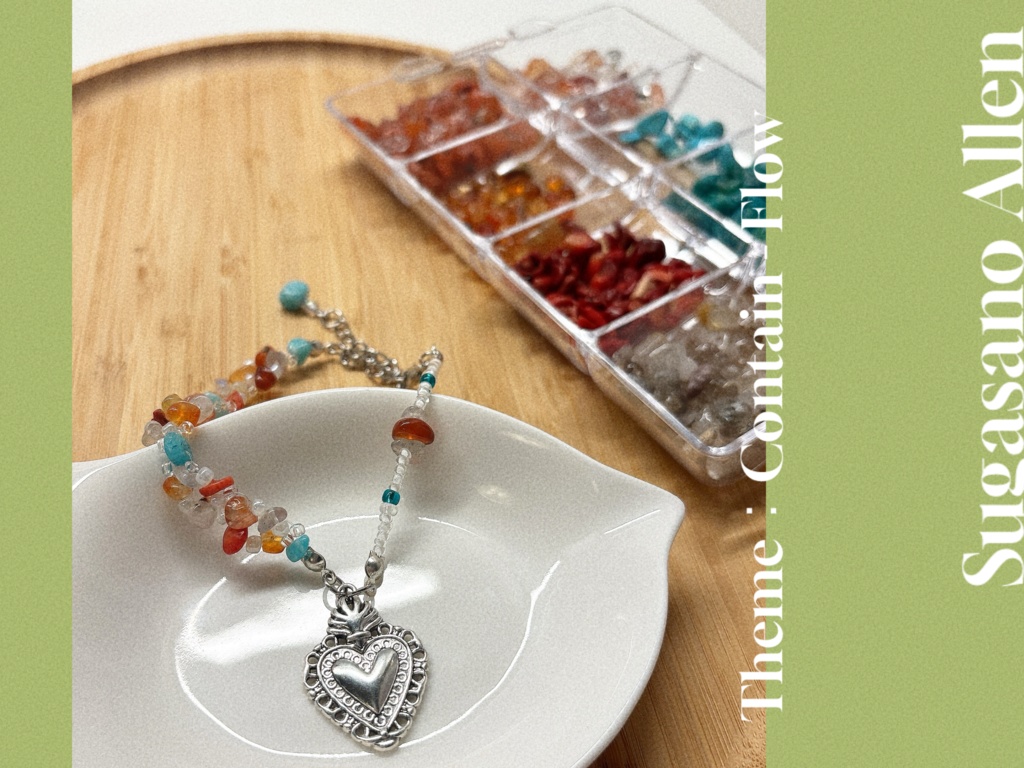 【Allenkana MIDDLE BIRTHDAY 2025 記念作品】朱雀野アレンモチーフ さざれ石ブレスレット