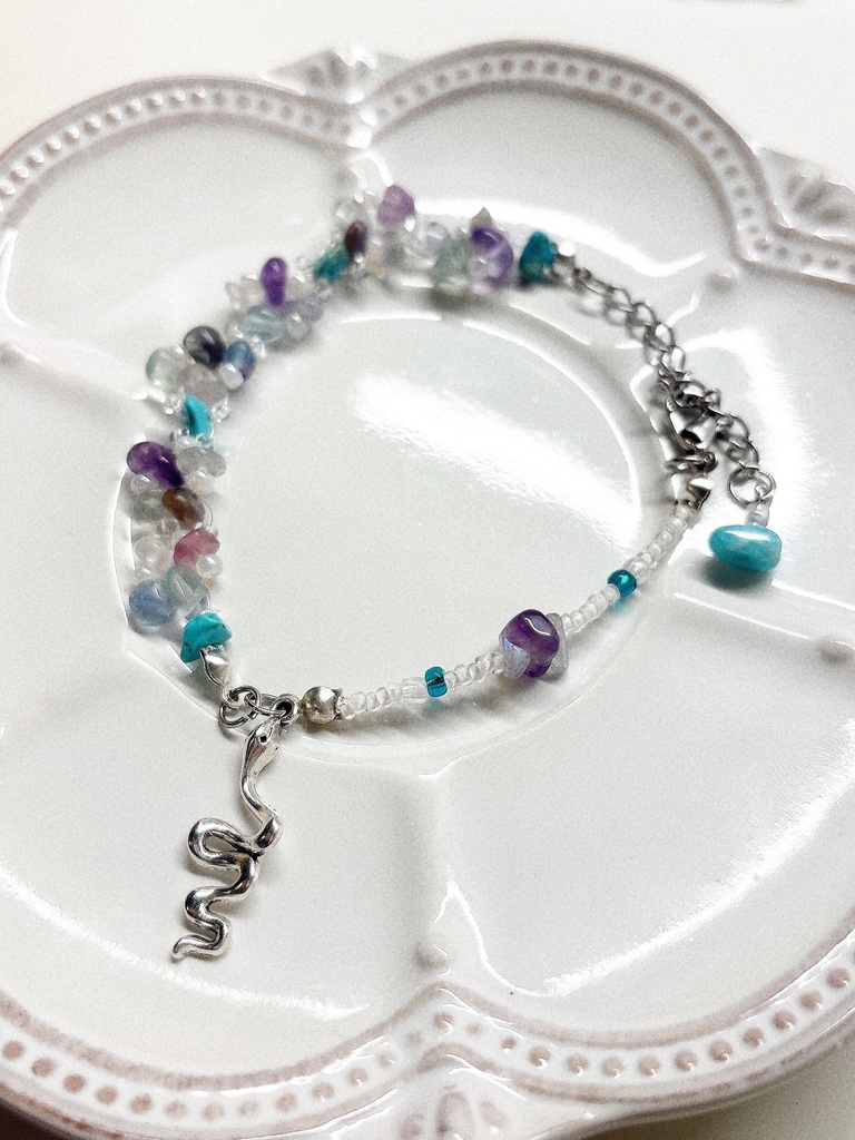 【Allenkana MIDDLE BIRTHDAY 2025 記念作品】矢戸乃上珂波汰モチーフ さざれ石ブレスレット