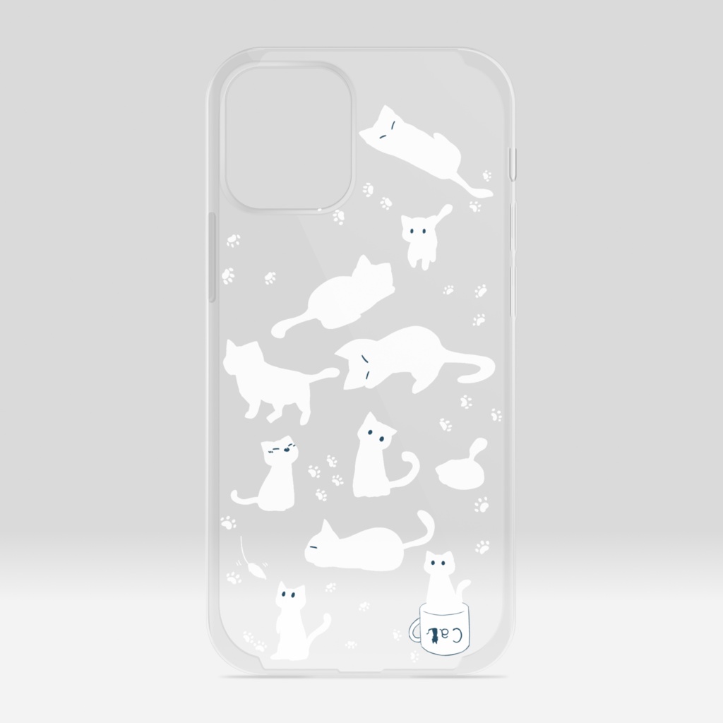 ねこ沢山スマホケース