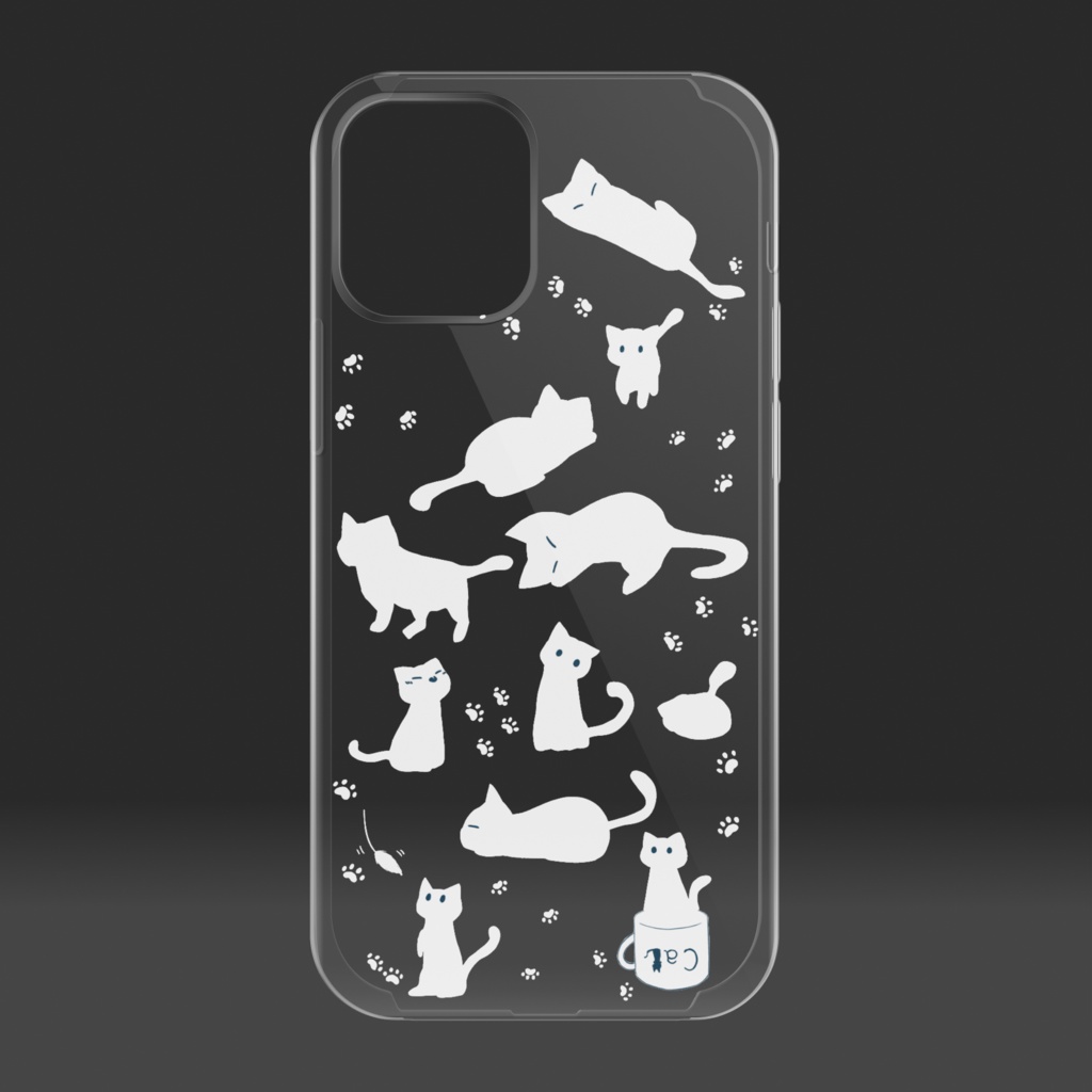 ねこ沢山スマホケース