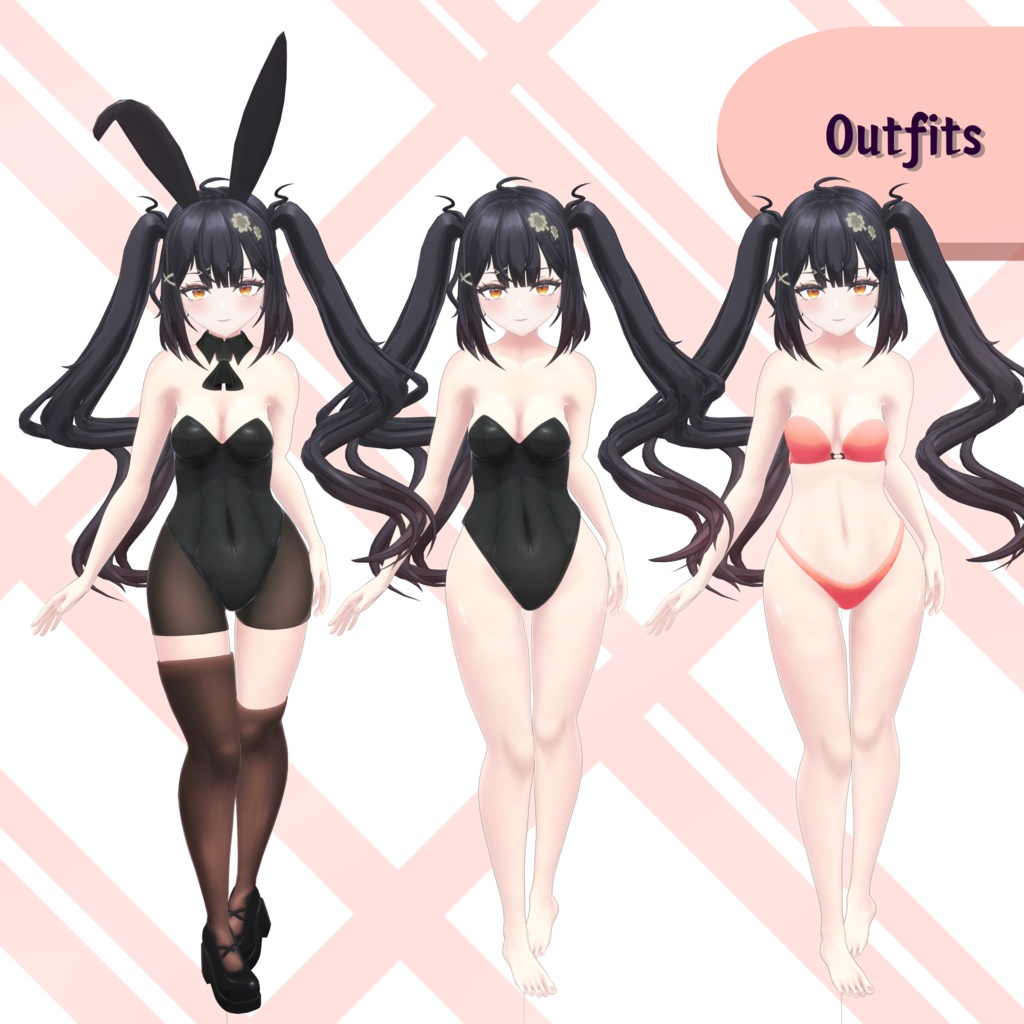 オリジナル3Dモデル 『リリ』- Lily Lucky | VRChat | Warudo