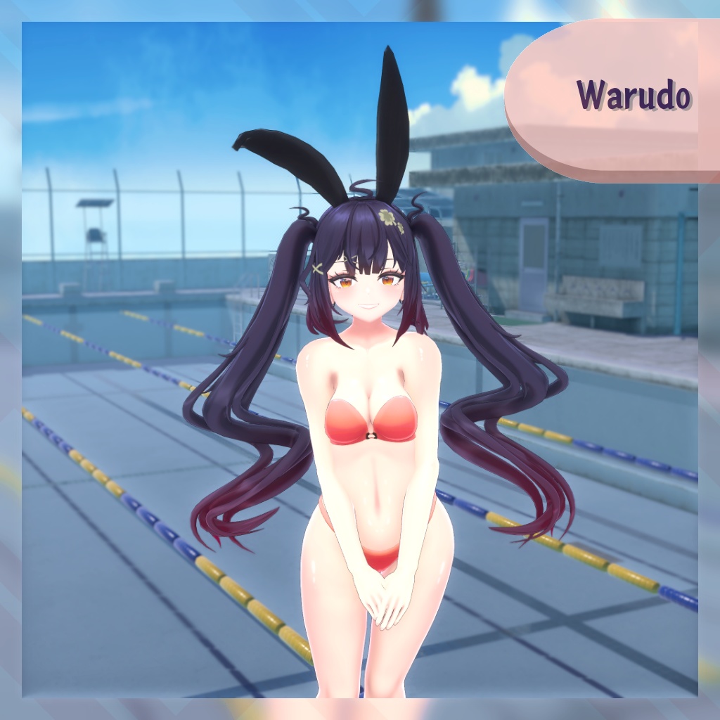 オリジナル3Dモデル 『リリ』- Lily Lucky | VRChat | Warudo