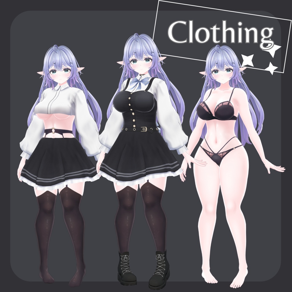 オリジナル3Dモデル 『チェセリン』- Caeselin | VRChat | Warudo