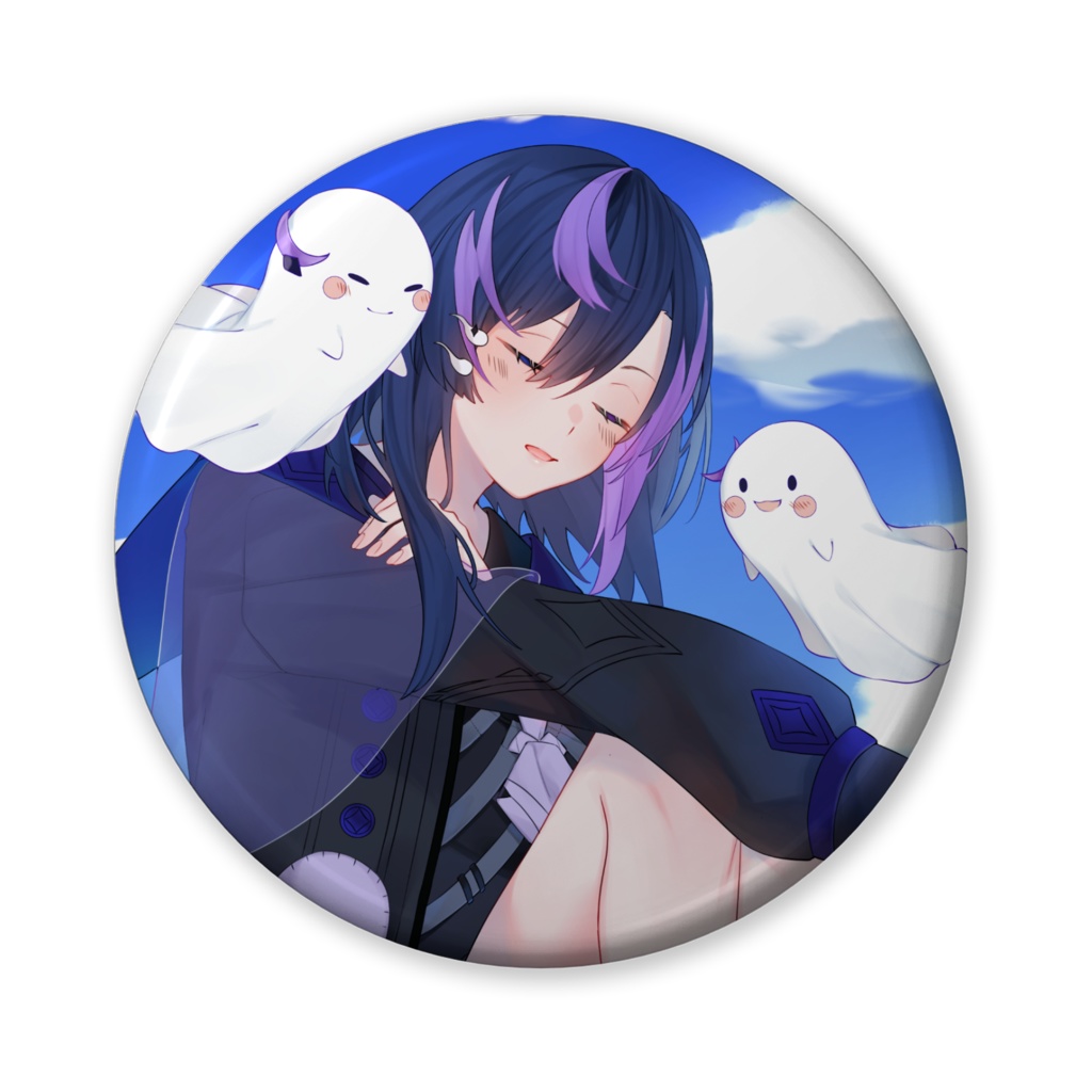 【1周年記念グッズ/常設】缶バッジ(画像一番左)【神月リマ】