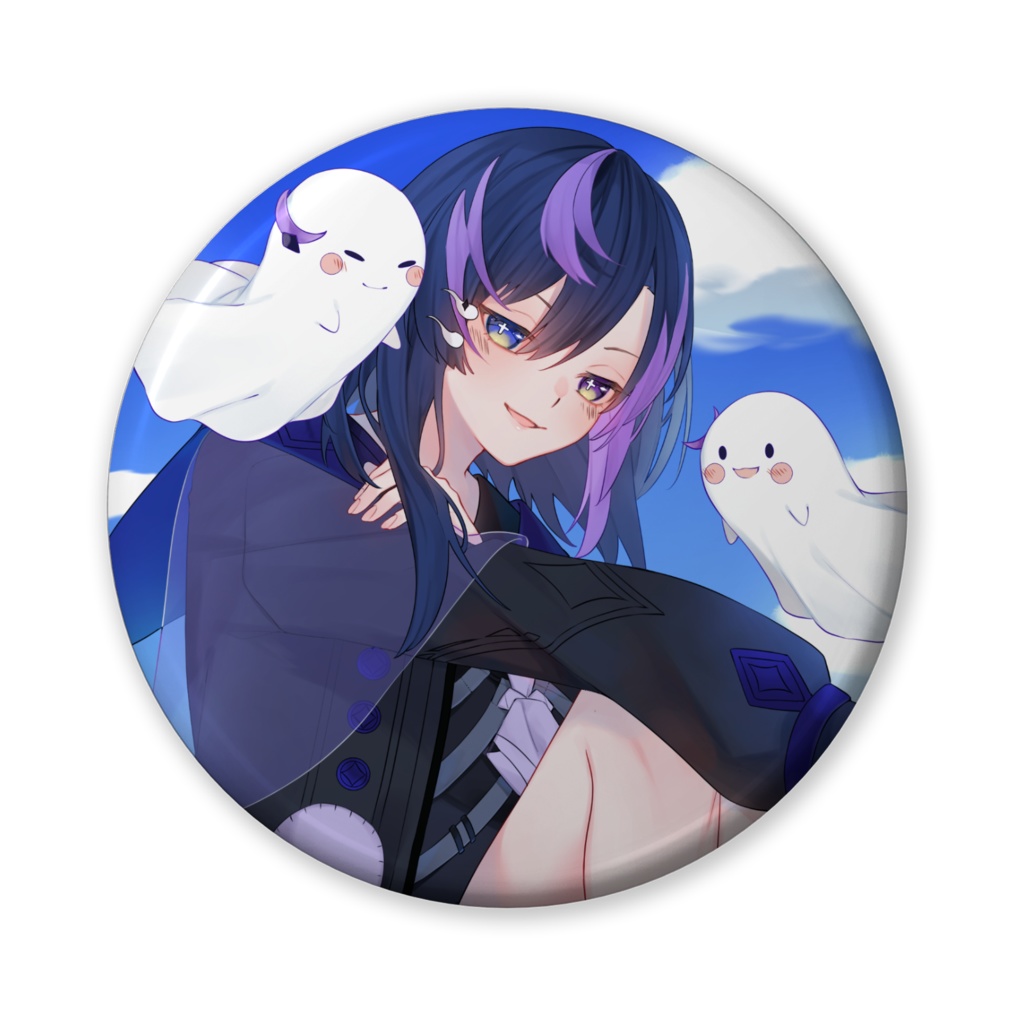 【1周年記念グッズ/常設】缶バッジ(画像右から2番目)【神月リマ】